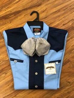 CAMISOLOA CHARRA DE 2 COLORS.2 TONE COLOR BLUE SHIRT -HerraduraDeOro image 452f4db6 d4b6 414f a740 4e3fdf6c2fb2