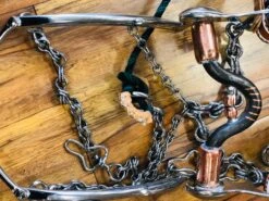 FRENO DE LA PATA DE 7 CON BOCADO DULCE CON RODILLOS. CHARRO HORSE BIT. -HerraduraDeOro image 48e960d4 79d6 4210 8b1d 67312260d49c