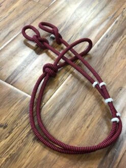 RIENDAS CHARRAS ROJO CON NEGRO. RED AND BLACK CHARRO HORSE REINS -HerraduraDeOro image 569bfe4f 84d9 42f6 b0d9 774426526ad3