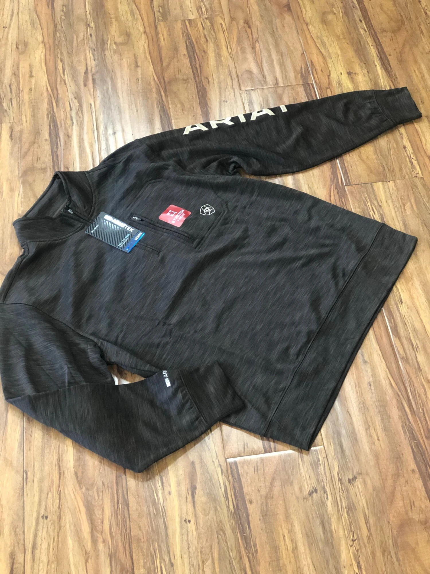 ARIAT MEN'S SWEATSHIRT TEAM LOGO 1/4 TOP 5 ARIAT MEN'S SWEATSHIRT TEAM LOGO 1/4 TOP - Image 5