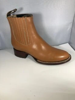 BOTINE CHARRO COLOR MIEL DE DOBLE COSTURA.MEXICAN ANKLE BOOTS -HerraduraDeOro image 6c63aebe 22af 4970 876b 0b8d09fff36c