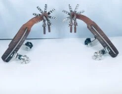 ESPUELAS CHARRAS CON PAVON CAFE CON ACERO . BROWN RUSTIC HEAVY WITH STAINLESS STEEL CHARRO SPURS. -HerraduraDeOro image 71e6de62 1e70 41da b6e5 7ff3ba914bc6