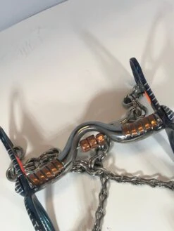 FRENO DE CHARRO AZUL DE CABALLO CON SERPIENTE DE PATAS -HerraduraDeOro image 7a137c5c fc2a 4592 91c8 73b45e8982b1