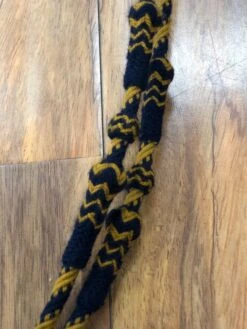 RIENDAS CHARRAS AZUL CON ORO. BLUE AND GOLD CHARRO HORSE REINS -HerraduraDeOro image 8a550e61 280c 4a78 916a 7b4d0a094904