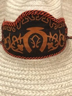 SOMBRERO DE CHARRO SOYATE CON GRECA. CHARRO HAT PLAM IN A EMBOSSED 24 SOMBRERO DE CHARRO SOYATE CON GRECA. CHARRO HAT PLAM IN A EMBOSSED -HerraduraDeOro image 8c0d5c41 c3de 4530 9430 60c794fb5b57