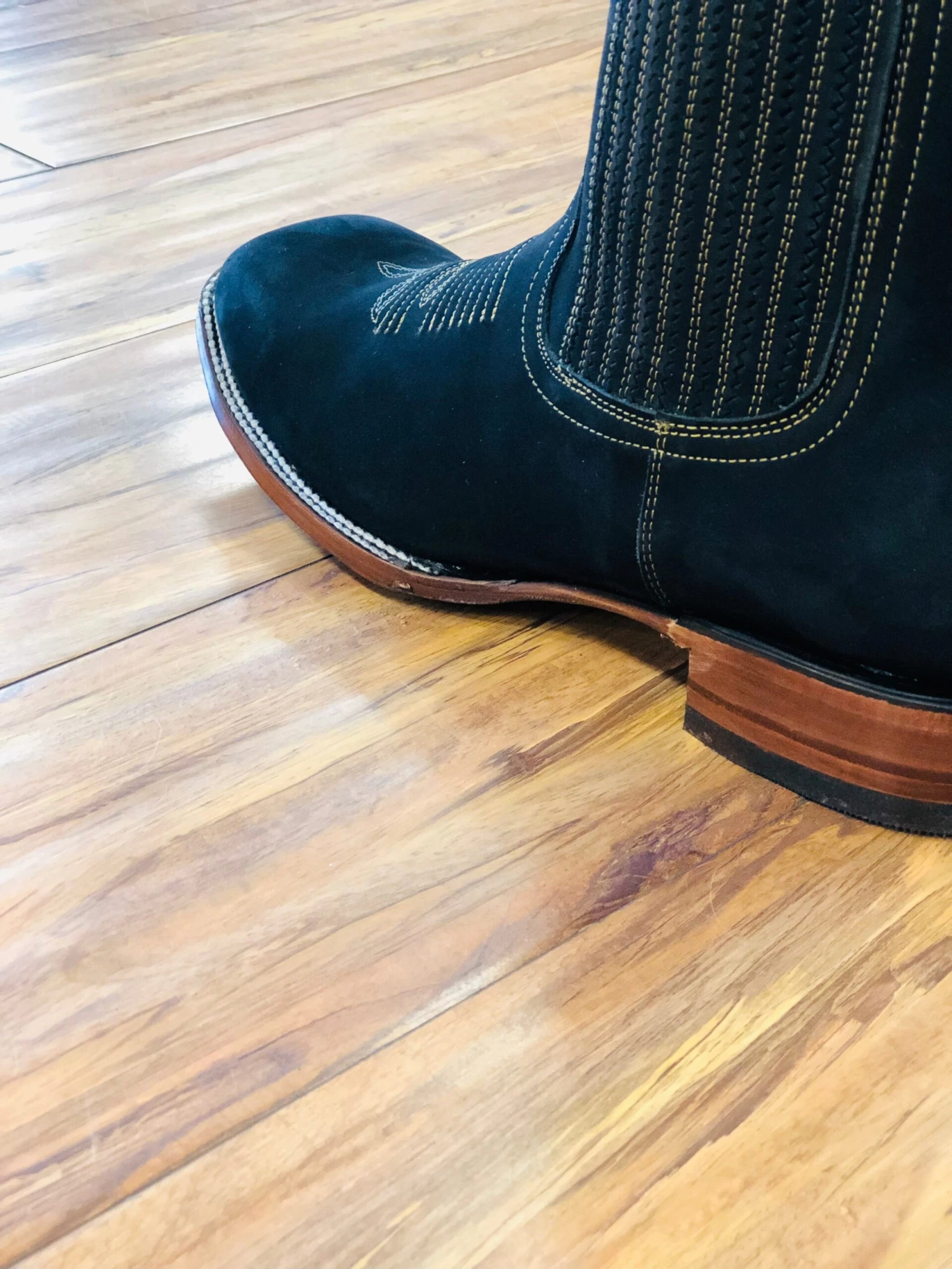 Botin Vaquero Negro Para Hombre 18 Botin Vaquero Negro Para Hombre - Image 18