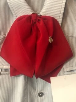 MOŇO DE CHARRO DE SEDA DE COLOR ROJO. GORGEOUS RED SILK CHARRO TIE -HerraduraDeOro image 8e1ccf91 a411 4cfe 8930 cce0fb66a3b2