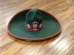 SOMBREROS DE CHARRO. Green Sombrero Charro Hat