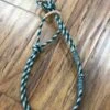 RIENDAS CHARRAS VERDE CON CAFE. GREEN AND BROWN CHARRO HORSE REINS