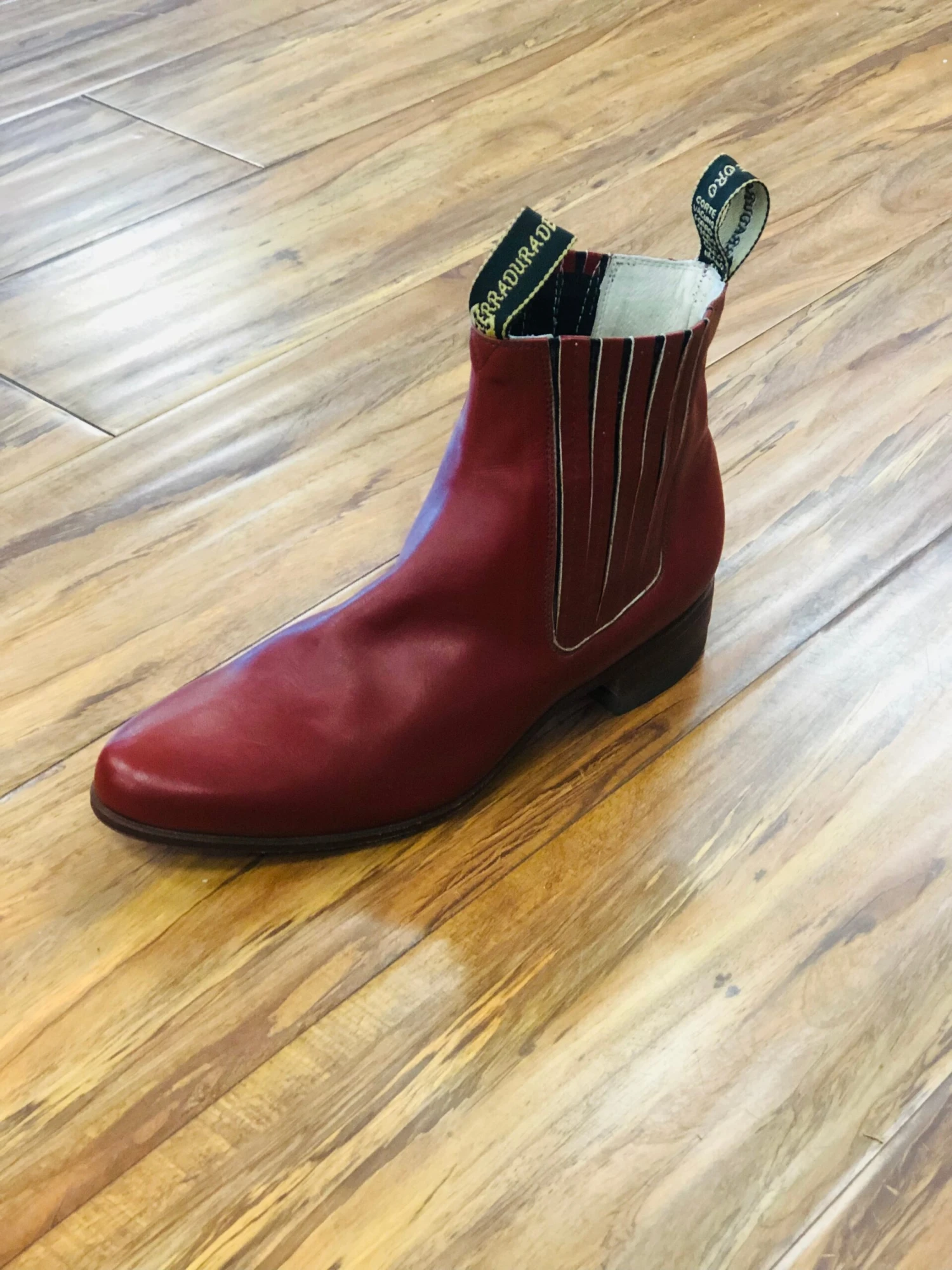 Botines Charros Para Hombre Color Ladrillo 3 Botines Charros Para Hombre Color Ladrillo - Image 3