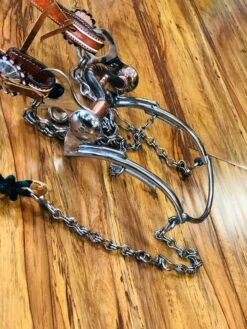 FRENO DE LA PATA DE 7 CON BOCADO DULCE CON RODILLOS. CHARRO HORSE BIT. -HerraduraDeOro image b1a9130d c301 4711 870d 5d265bf22ce4