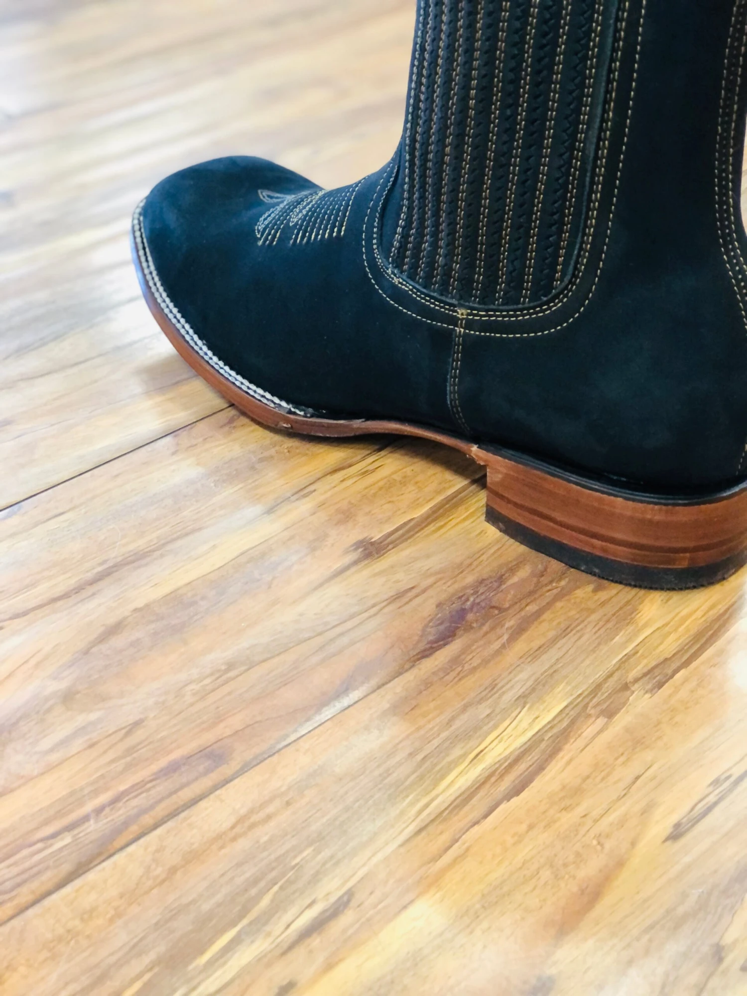 Botin Vaquero Negro Para Hombre 10 Botin Vaquero Negro Para Hombre - Image 10