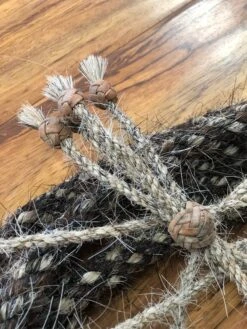 HAND BRAIDED HORSE HAIR BOSAL WITH HORSE HAIR HEADSTALL AND BRAIDED HORSE HAIR MACATE. BOSAL DE PELO DE CABALLO PARA ARRENDAR. -HerraduraDeOro image b9159a19 611d 47df ad67 2972d0ba3932