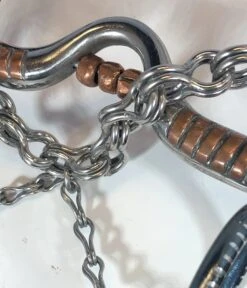 FRENO DE CHARRO AZUL DE CABALLO CON SERPIENTE DE PATAS -HerraduraDeOro image bc2facf1 7d19 4d5a b475 2af475486d90