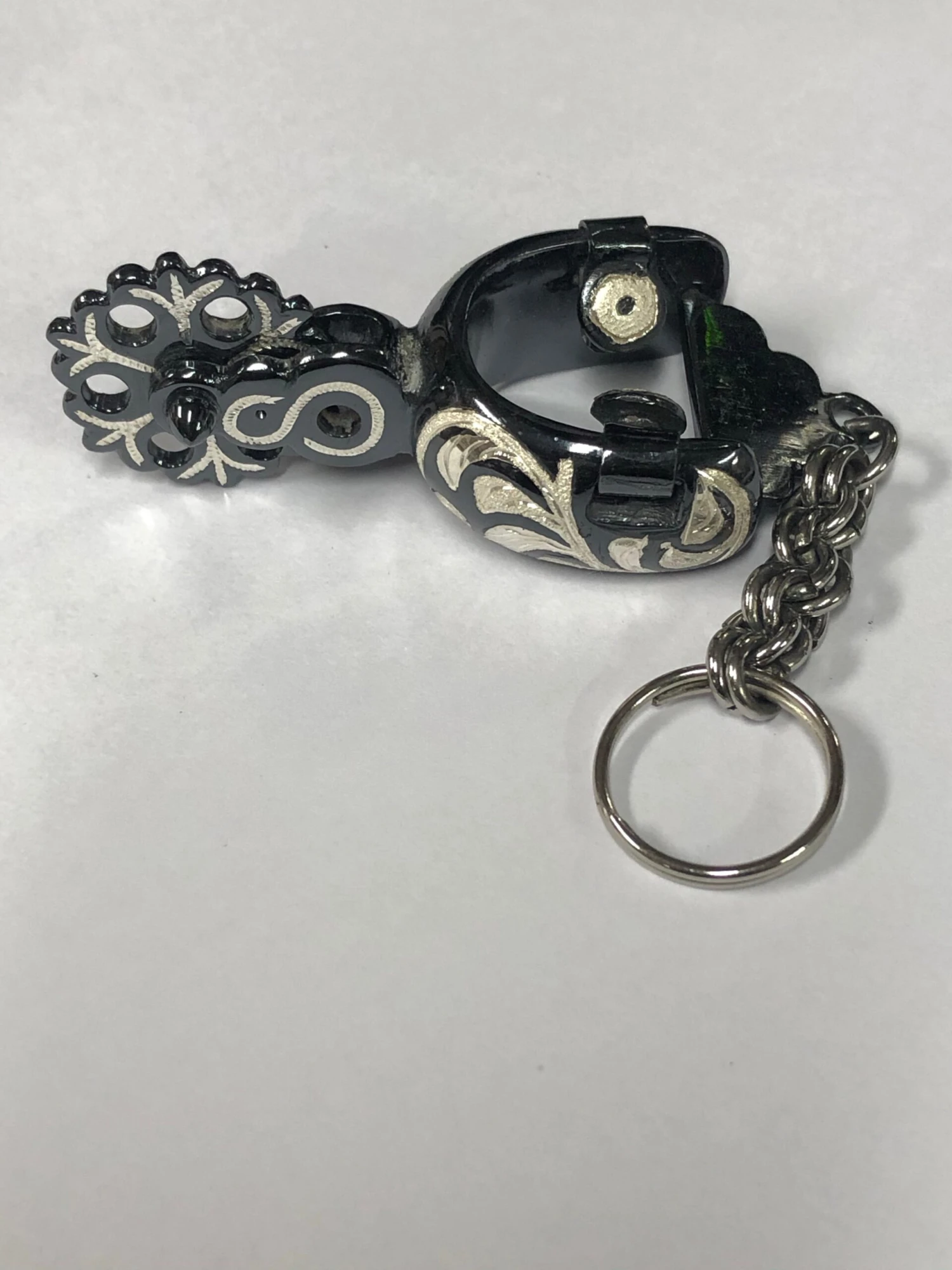 SLIVER SPUR KEYCHINS. LLAVERO DE ESPUELAS DE PLATA 2 SLIVER SPUR KEYCHINS. LLAVERO DE ESPUELAS DE PLATA - Image 2