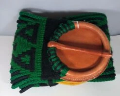 CINCHO DE CHARRO COLOR VERDE CON NEGRO. CHARRO CINCH.GREEN AND BLACK COLOR
