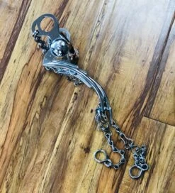 FRENO DE LA PATA DE 7 CON BOCADO DULCE CON RODILLOS. CHARRO HORSE BIT. -HerraduraDeOro image d5fd24fd 0f23 4182 991f 7e8ad6a1624f