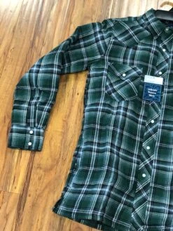 Wrangler Men's Color Plaid Quilted Lined Snap Western Flannel Shirt -HerraduraDeOro image d9874a4b 73e2 4bc2 bd91 bdb1b88bdc38