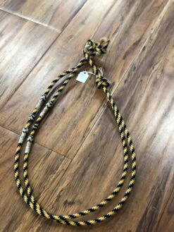 HerraduraDeOro 40 RIENDAS CHARRAS BLANCAS CON ORO Y NEGRO. WHITE AND GOLD AND BLACK CHARRO HORSE REINS