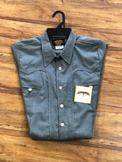 CAMISOLOA CHARRA GRIS.ALL GRAY CHARRO SHIRT