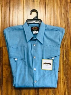 CAMISOLOA CHARRA COLOR AZUL.BLUE COLOR CHARRO SHIRT