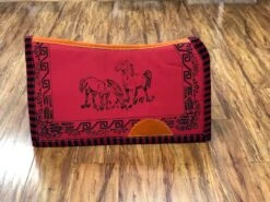 CARONA PARA MONTURA CHARRA .BLACK AND RED CHARRO SADDLE PAD -HerraduraDeOro image fbfaf2bd c491 4794 b594 9120cea6592a
