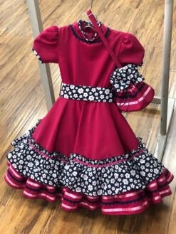 VESTIDO DE ESCARAMUZA DE NINA. ESCARAMUZA DRESS 3-4 YEAR OLD -HerraduraDeOro image fc29e3ff dd5c 4b25 bea4 7b40070420f4