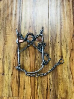 FRENO DE LA PATA DE 7 CON BOCADO DULCE CON RODILLOS. CHARRO HORSE BIT. -HerraduraDeOro image fdc46d64 4b44 43fa 81db ed2b8346f80b